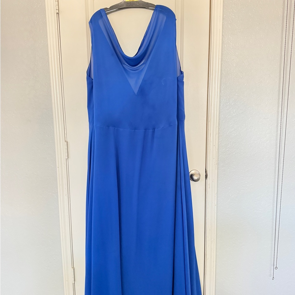 Jasmine Bridesmaid Poly Chiffon Floor Length cowl neck Elegance